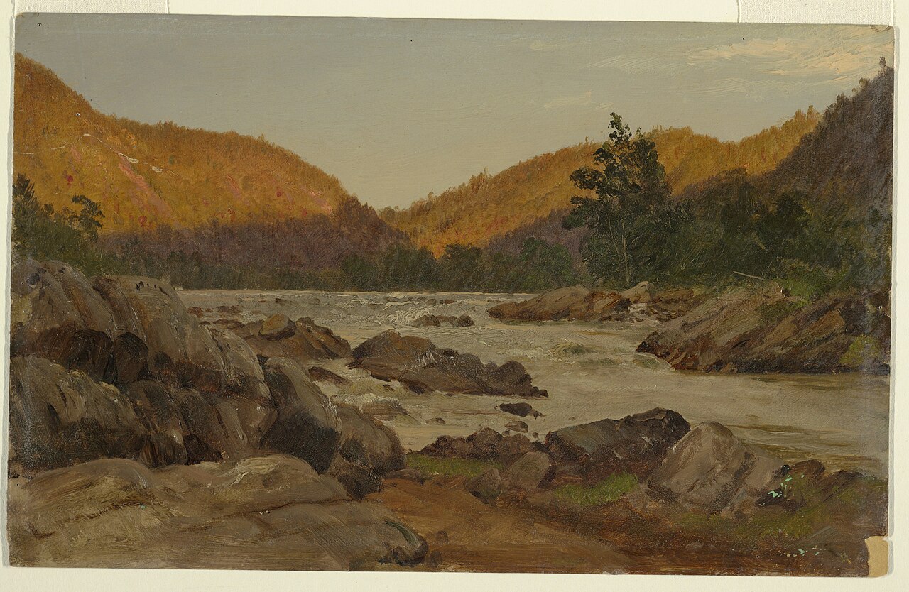 Drawing, Autumn Landscape in North Carolina, 1865–70